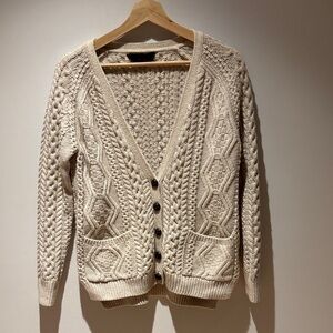 Cozy Irish Countryside Energy | Topshop Cable Knit Cardigan Petite